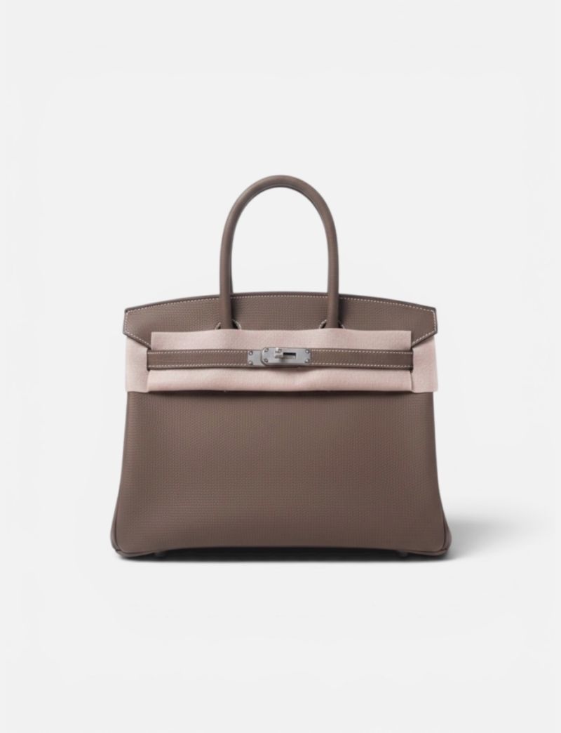 Hermes Birkin 30 etoupe paladium hardware 2026 K stamp full set 