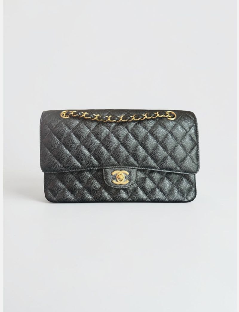 28337941 Chanel Black Caviar Medium GHW