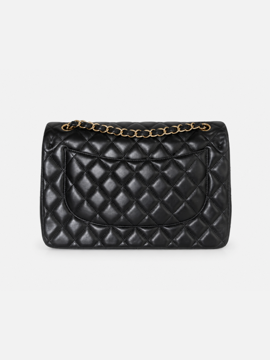Chanel Jumbo lambskin black ghw 