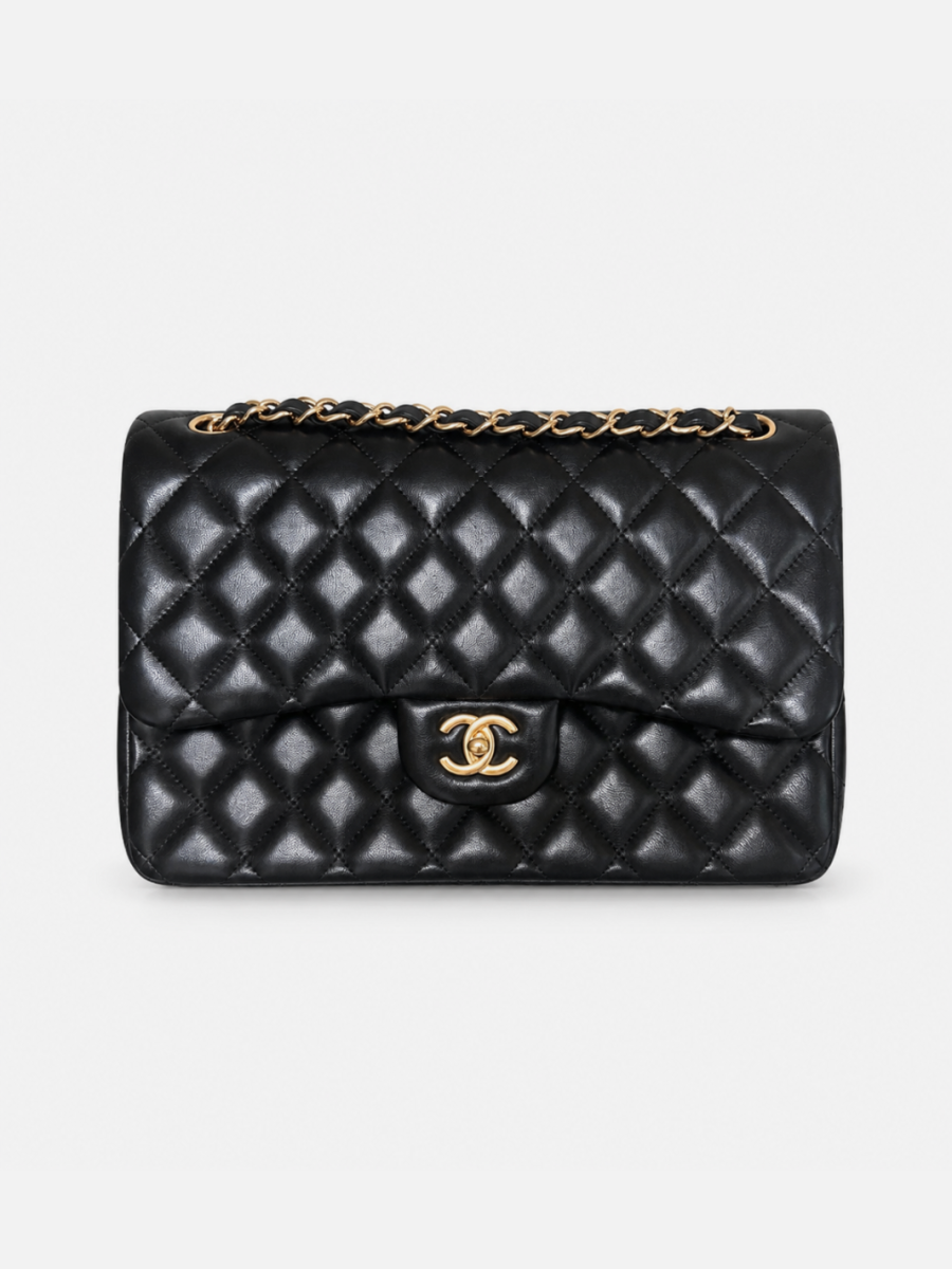 Chanel Jumbo lambskin black ghw 