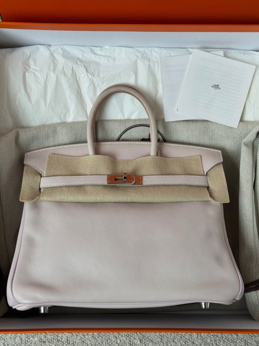 Hermes Birkin 25 Rose Dragee 