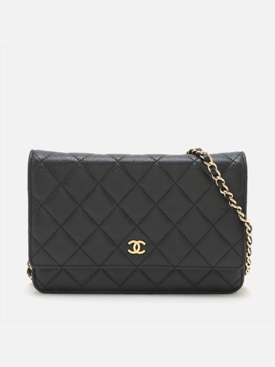 Chanel WOC caviar black ghw