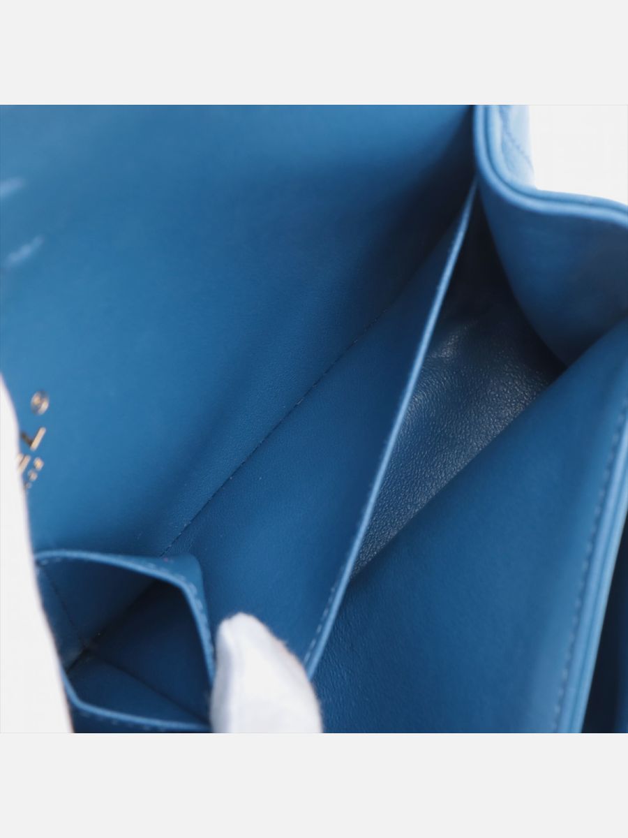 Chanel medium 25 Chevron blue