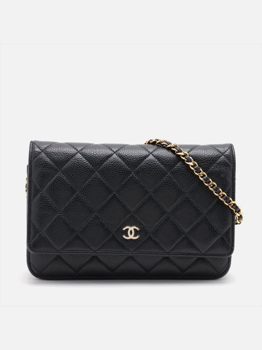 Chanel WOC caviar black ghw