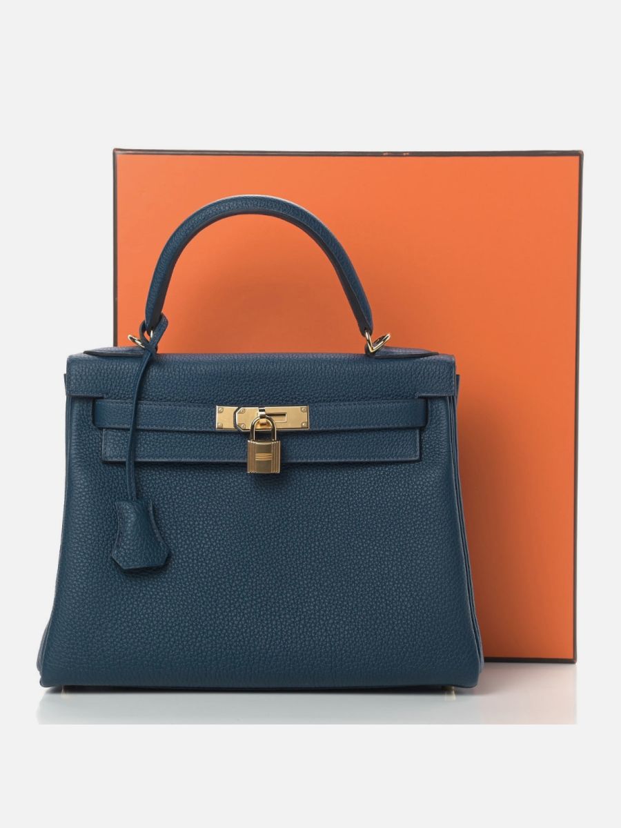 Hermes Kelly 28 blue