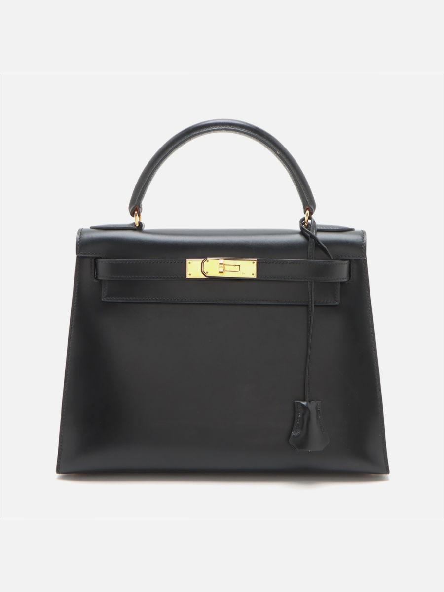 Hermes Kelly 28 box leather ghw