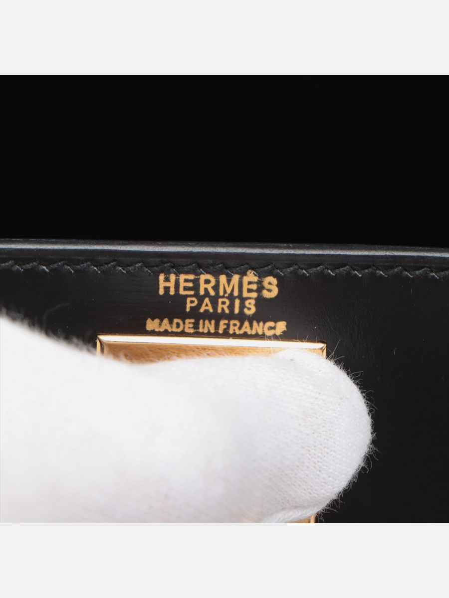 Hermes Kelly 28 box leather ghw