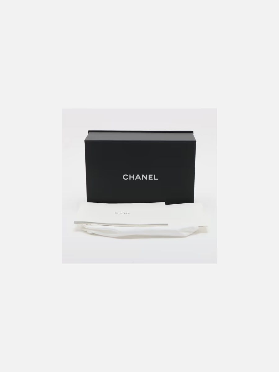 Chanel medium caviar white ghw microchip 2021