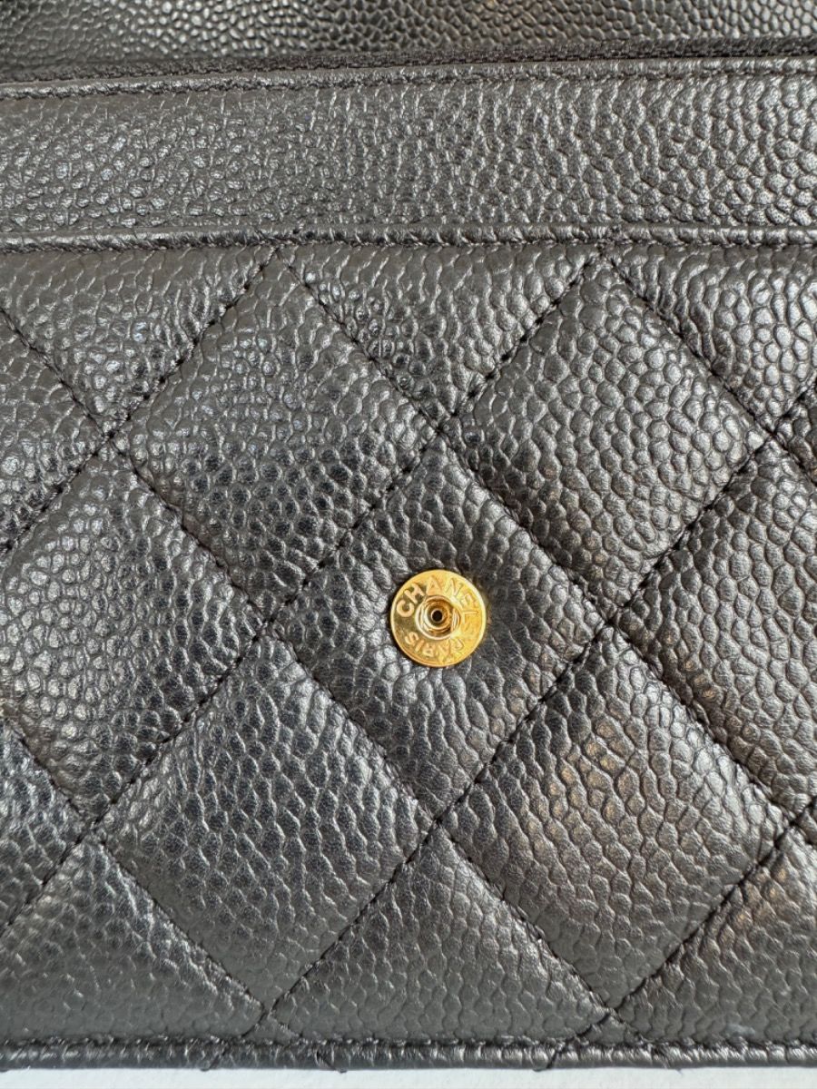 Chanel WOC caviar black ghw
