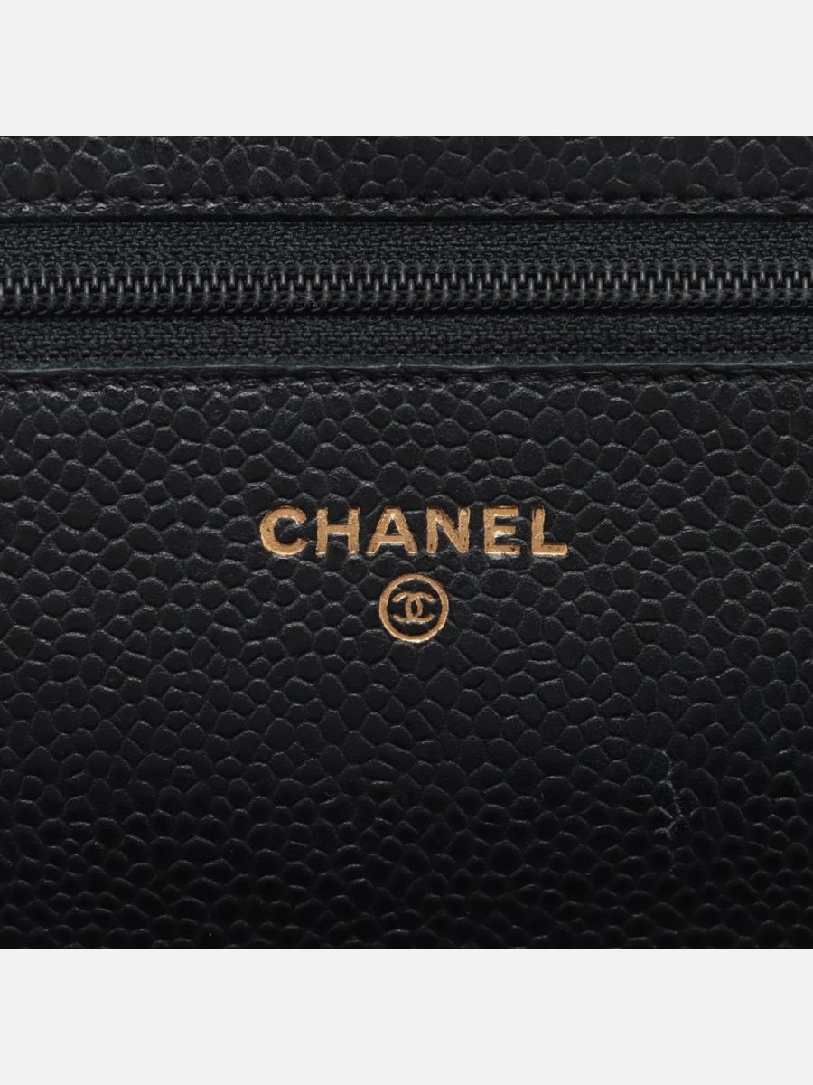 Chanel WOC caviar black ghw