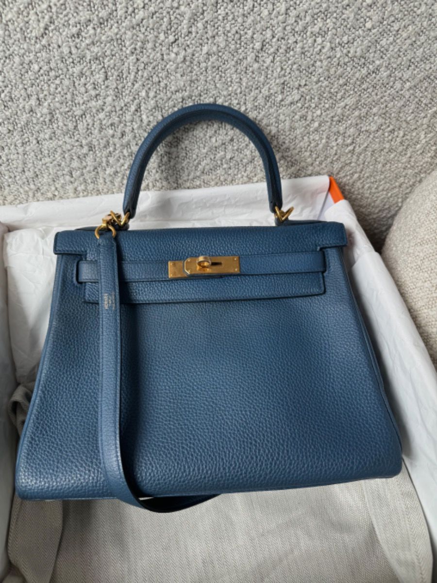 Hermes Kelly 28 blue