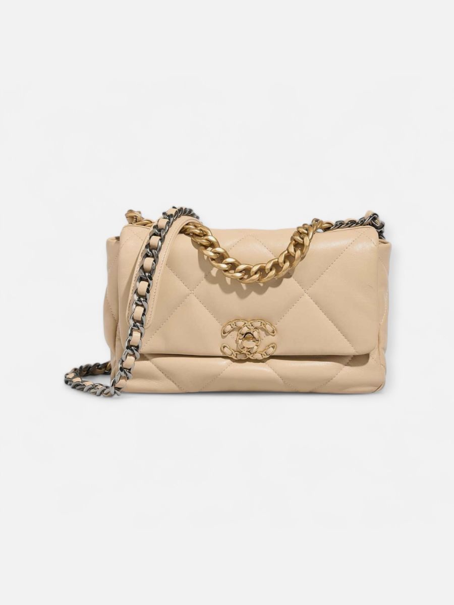 Chanel 19 beige large 30