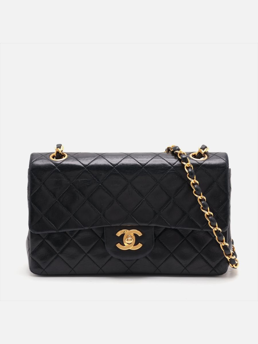 Chanel small 23 black ghw