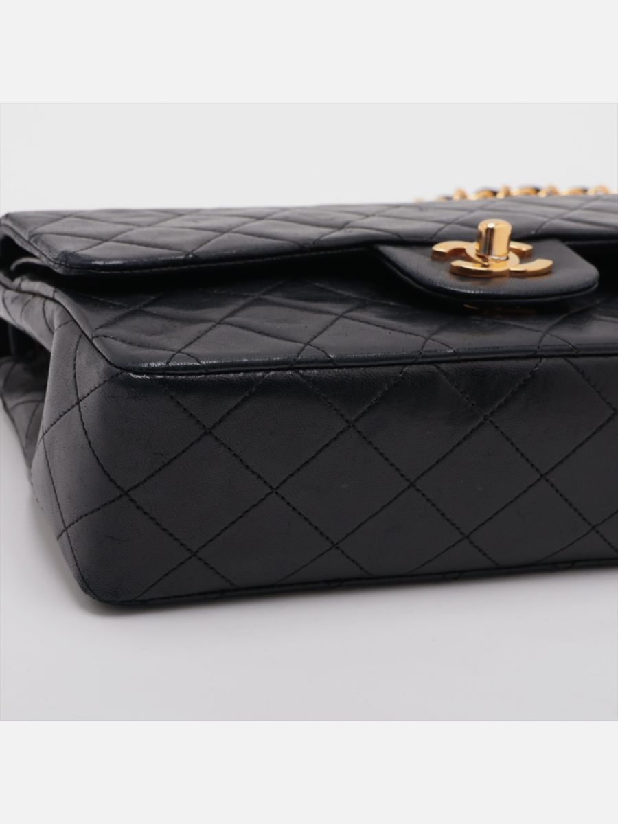 Chanel small 23 black ghw