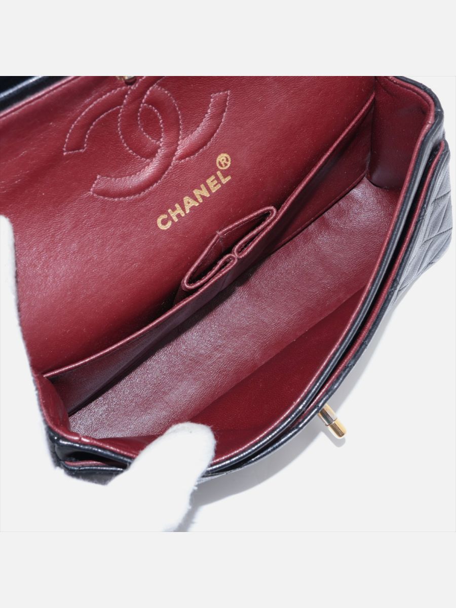 Chanel small 23 black ghw