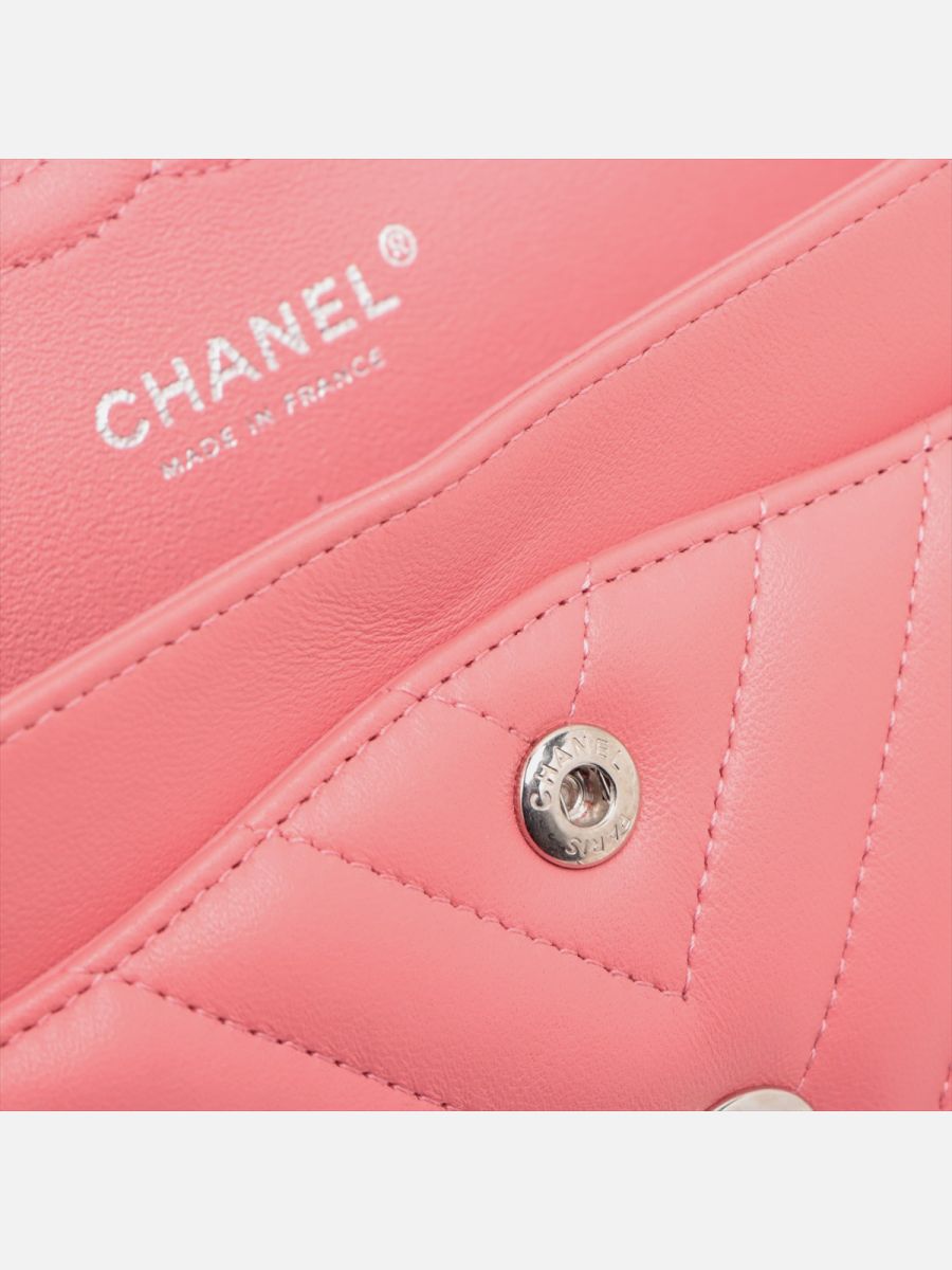 Chanel small 23 pink Chevron shw