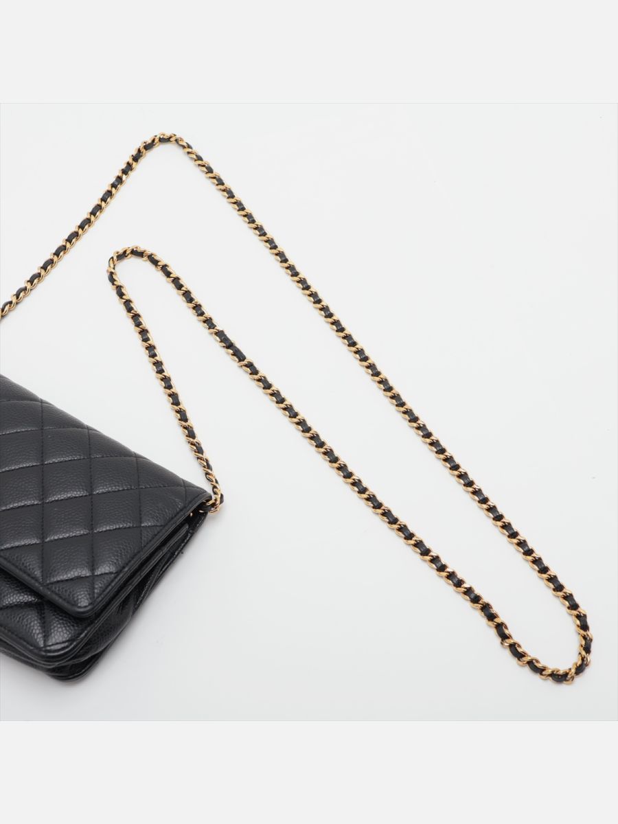 Chanel WOC caviar black ghw