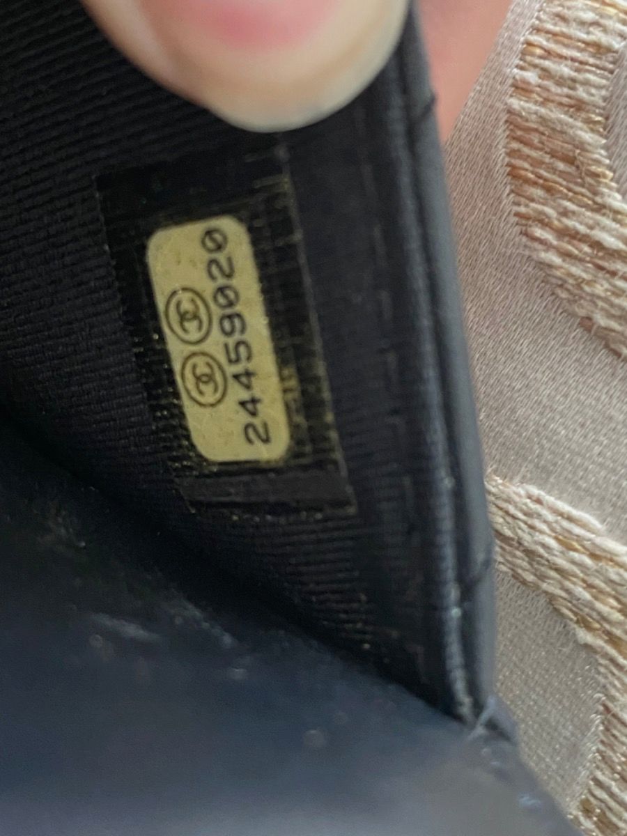 Chanel WOC black chevron