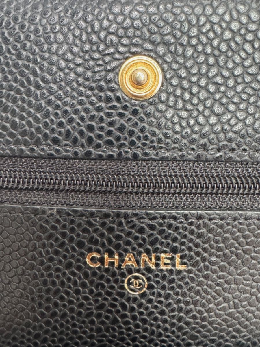 Chanel caviar WOC black