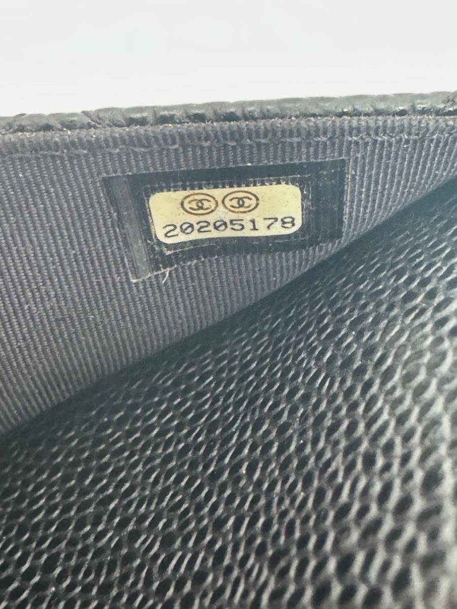 Chanel caviar WOC black