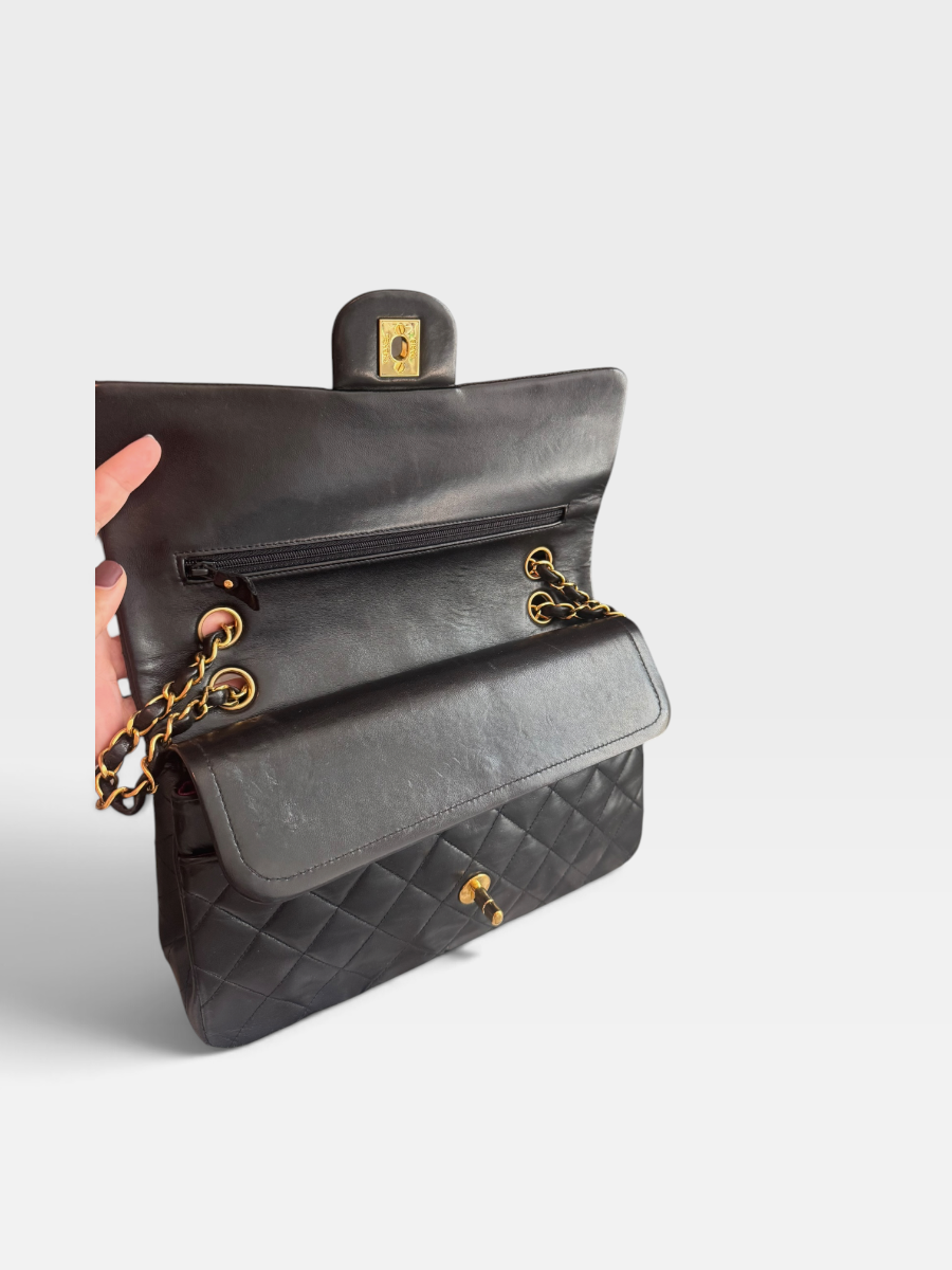 Chanel medium vintage lambskin ghw 3 series