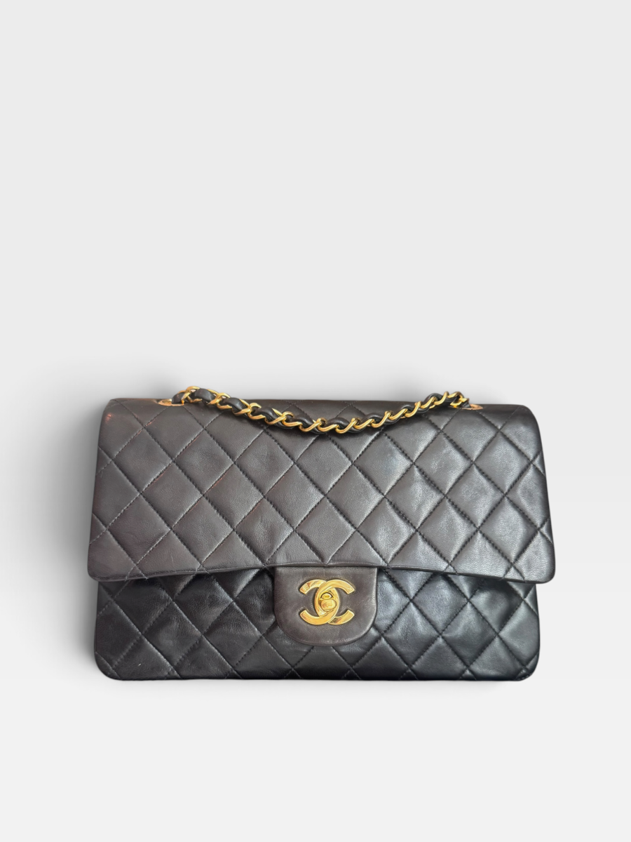 Chanel medium vintage lambskin ghw 3 series