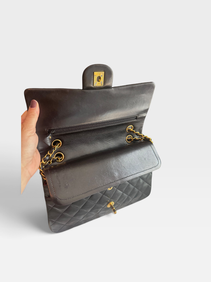 Chanel medium vintage lambskin ghw 3 series