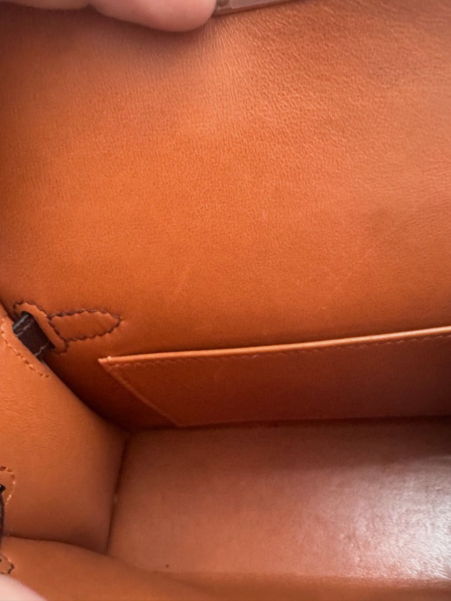 Hermes mini Kelly Havane chevre verso phw Y 2020 