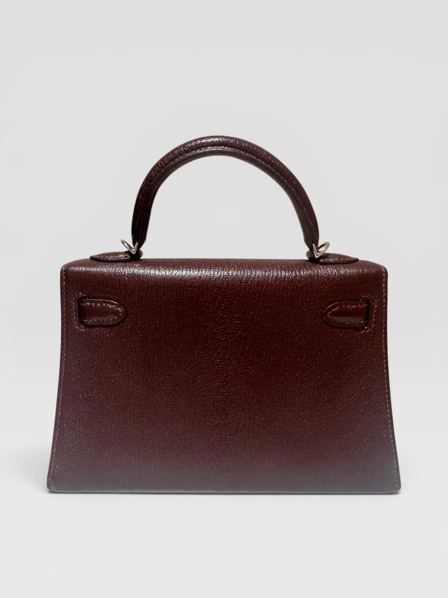 Hermes mini Kelly Havane chevre verso phw Y 2020 