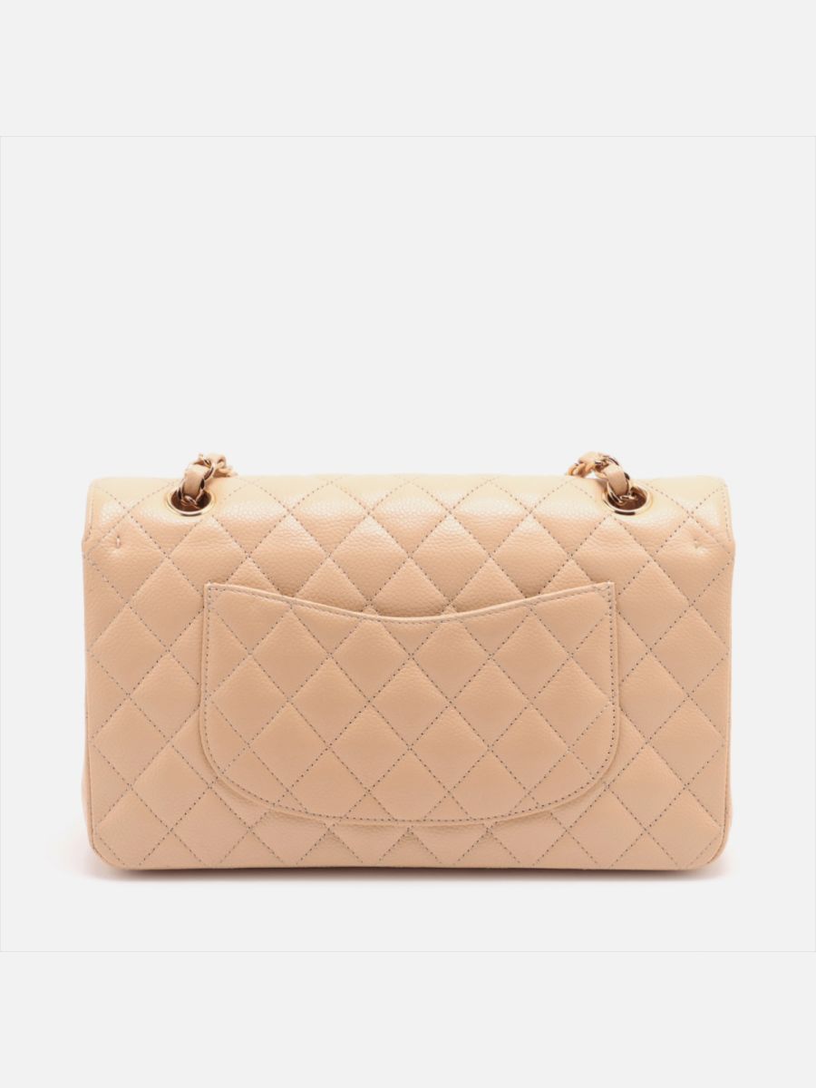Chanel medium 25 beige ghw