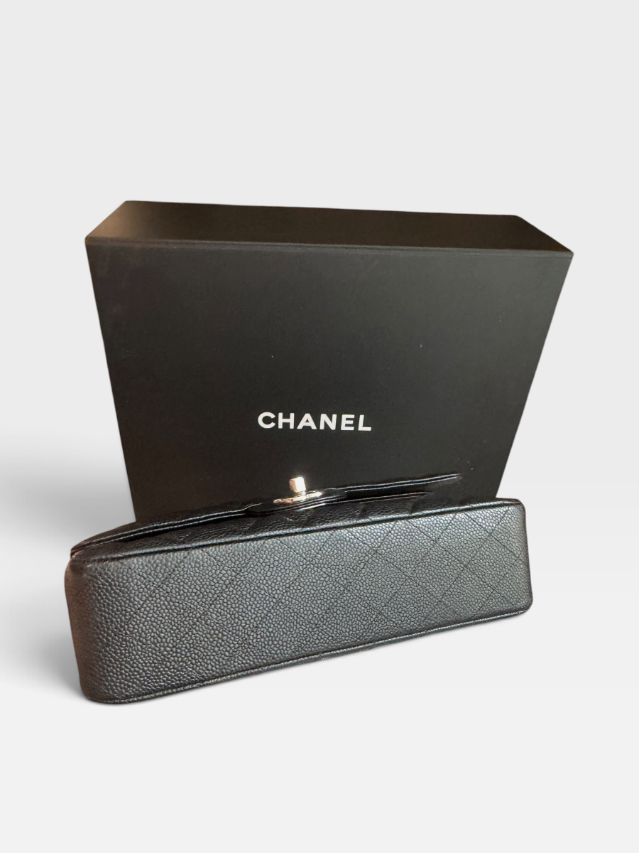 Chanel medium caviar black phw 20 series full set 2019