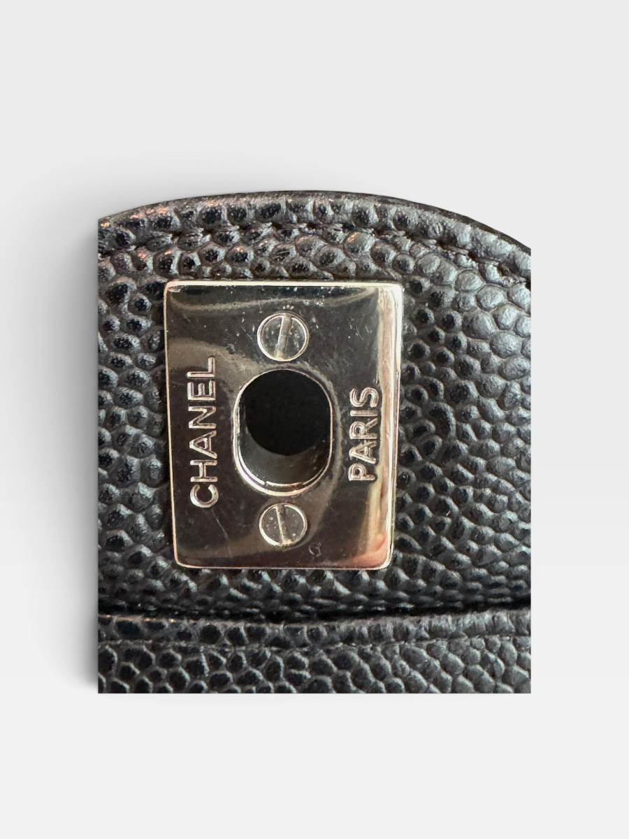 Chanel medium caviar black phw 20 series full set 2019