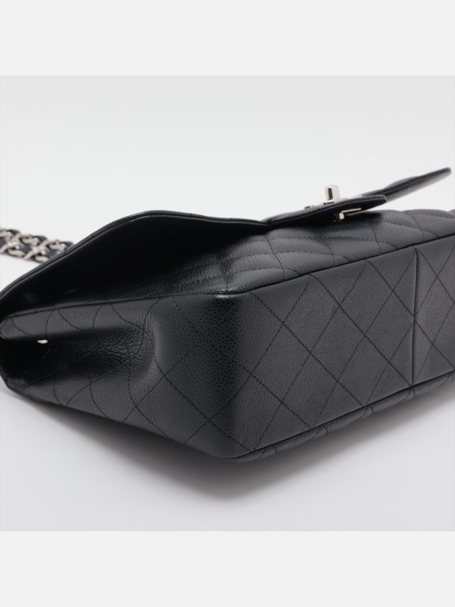 Chanel jumbo caviar 30 black shw