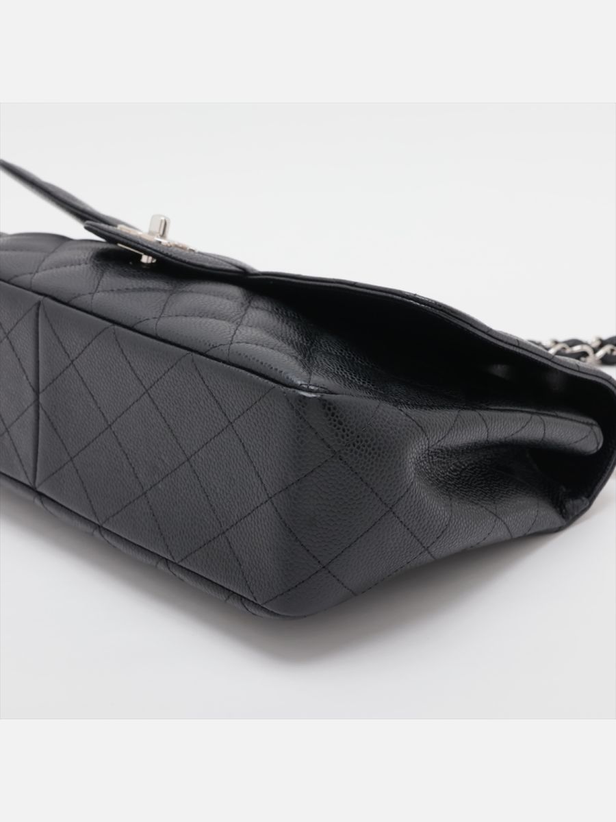 Chanel jumbo caviar 30 black shw