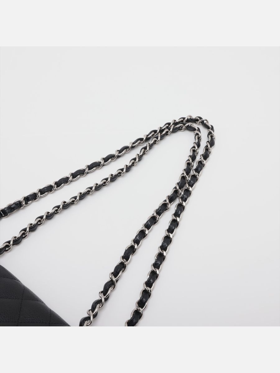 Chanel jumbo caviar 30 black shw