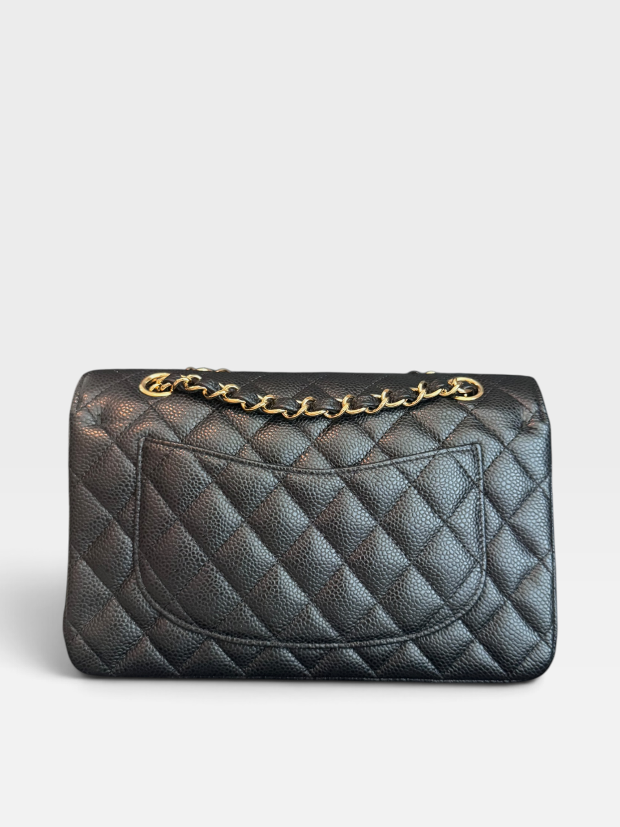 Chanel small caviar black ghw 28 series full set