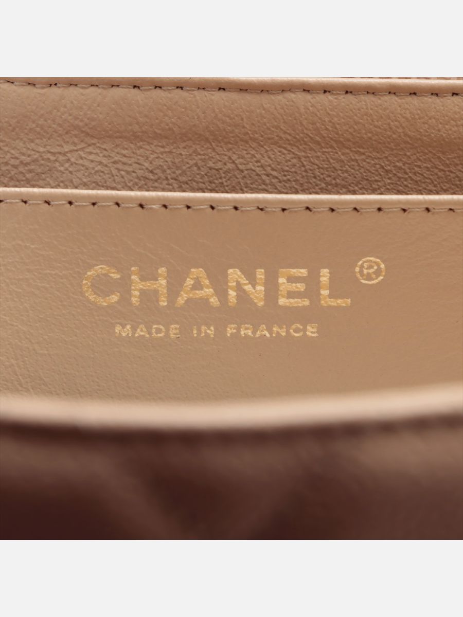 Chanel jumbo caviar beige ghw 