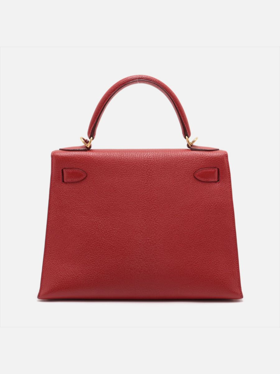 Hermes Kelly 28 red chèvre