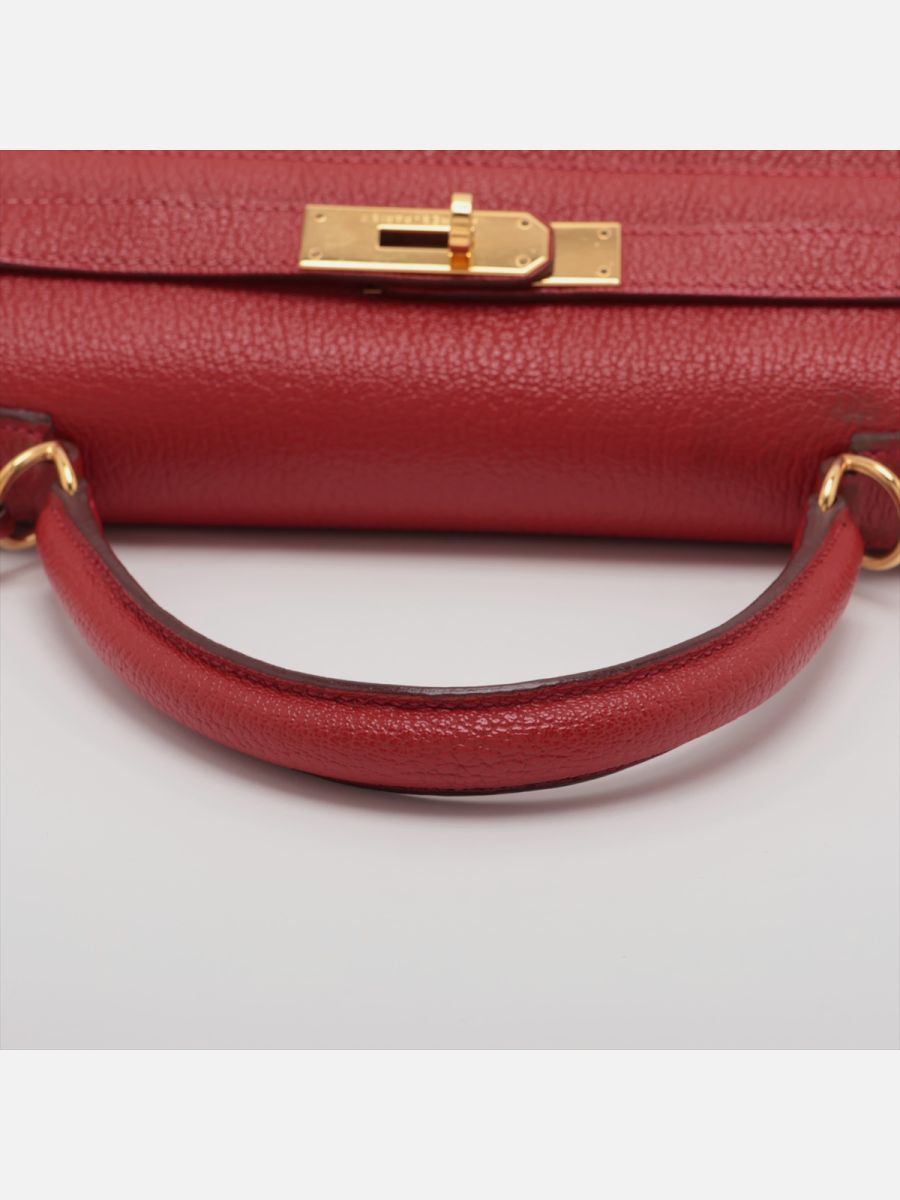 Hermes Kelly 28 red chèvre