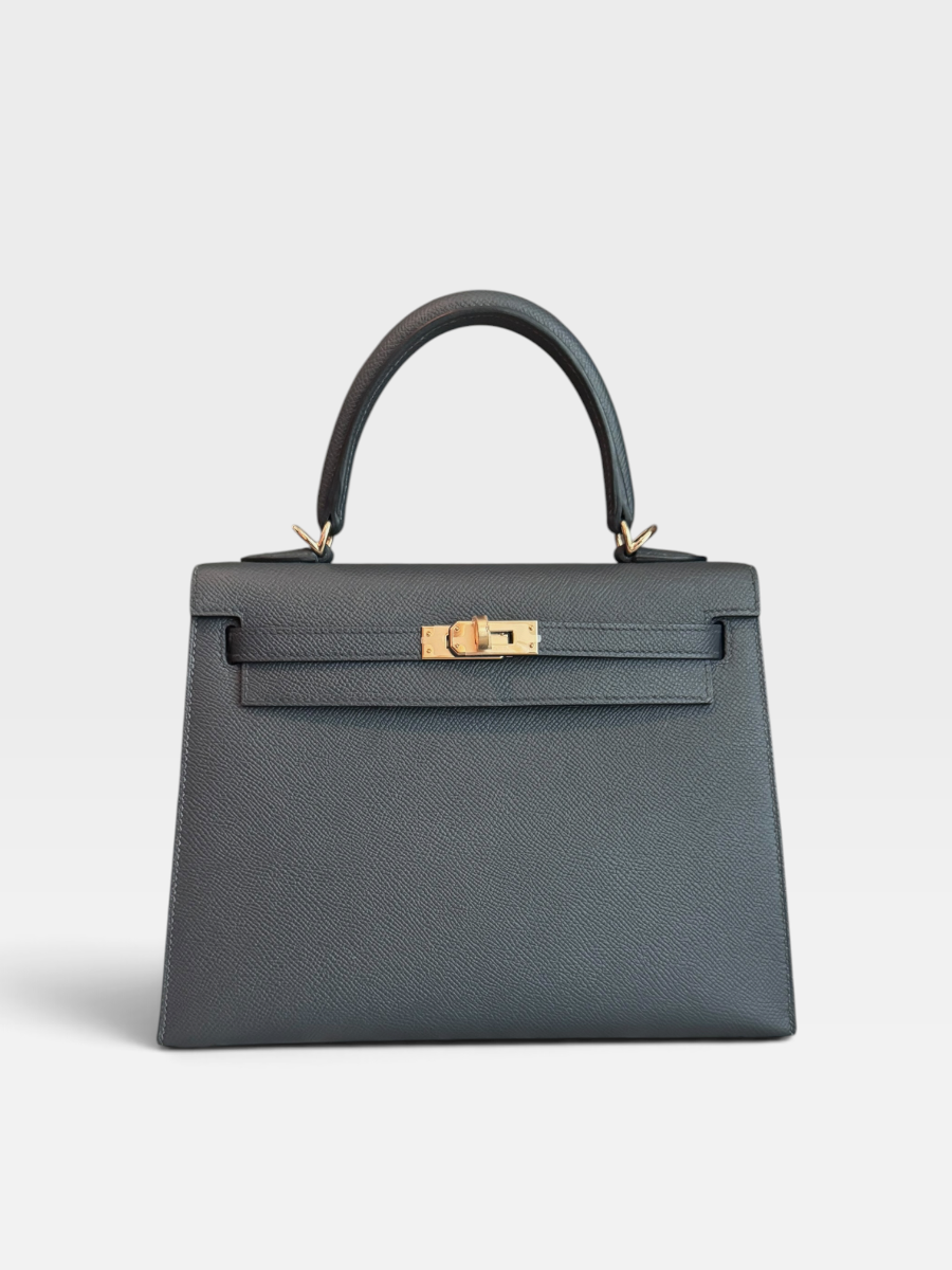 Hermes Kelly 25 Gris Misty W stamp 2025 full set 