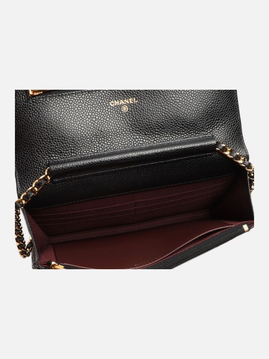 Chanel WOC caviar black ghw