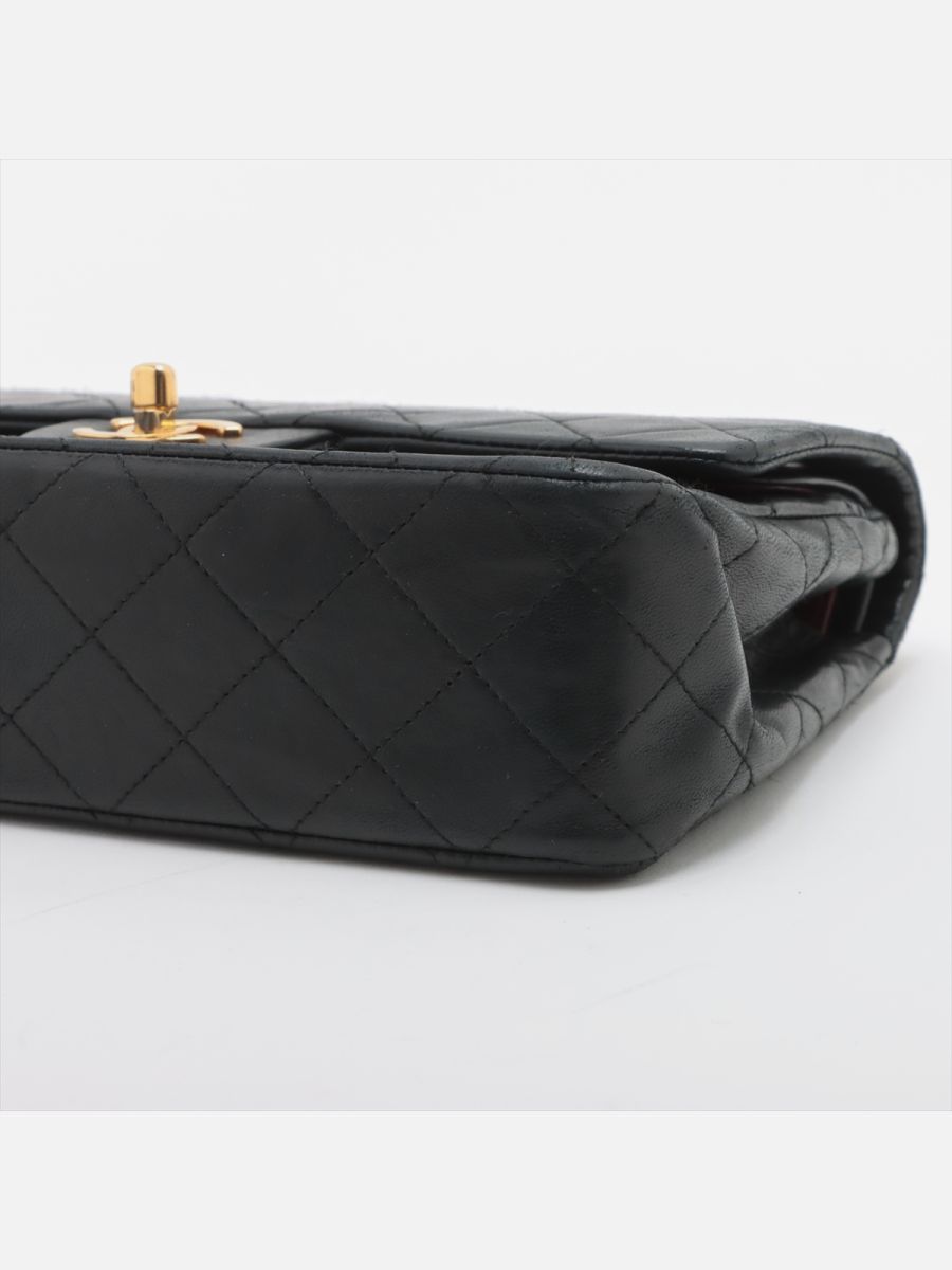 Chanel small vintage timeless black ghw