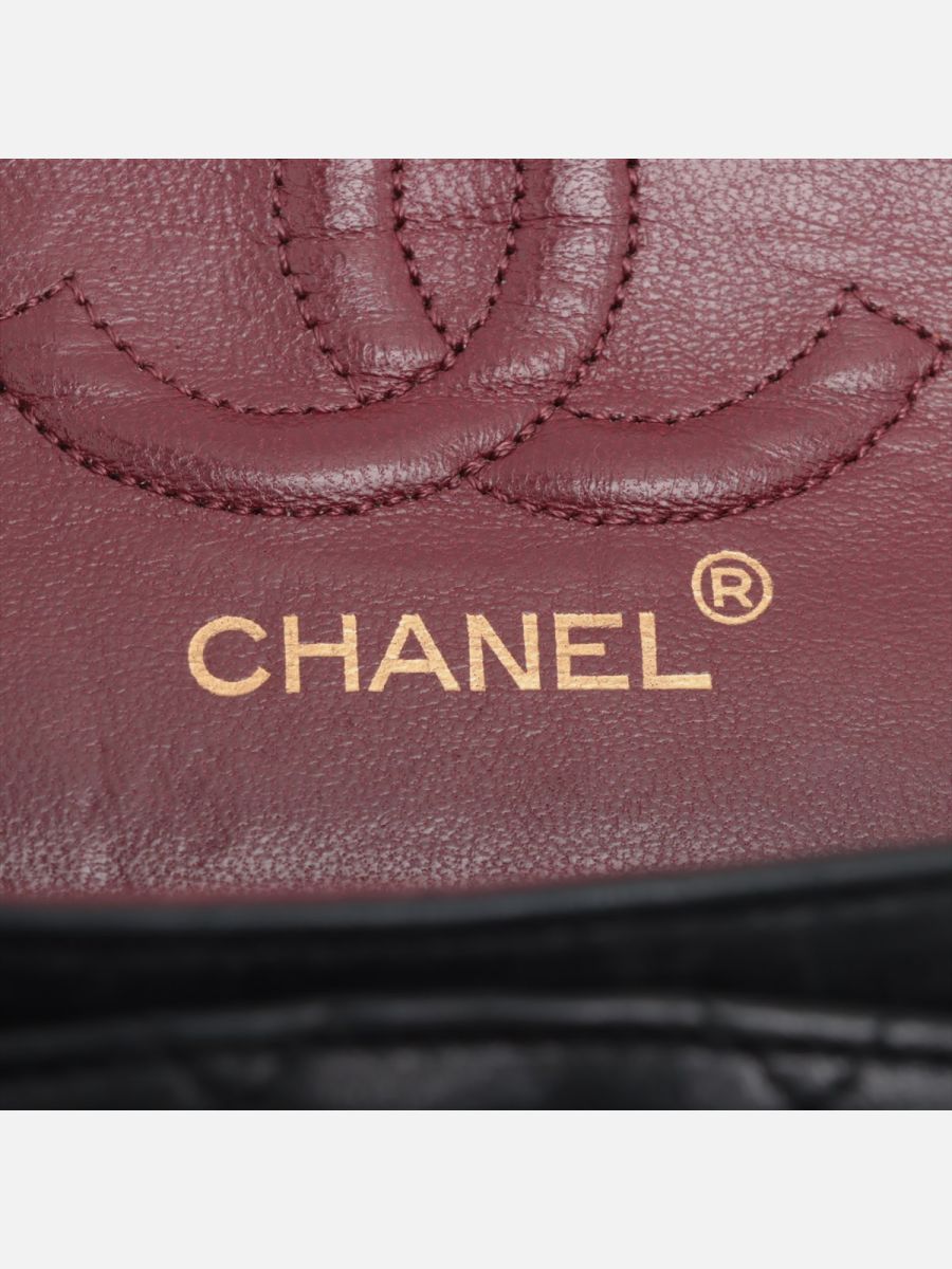Chanel small vintage timeless black ghw