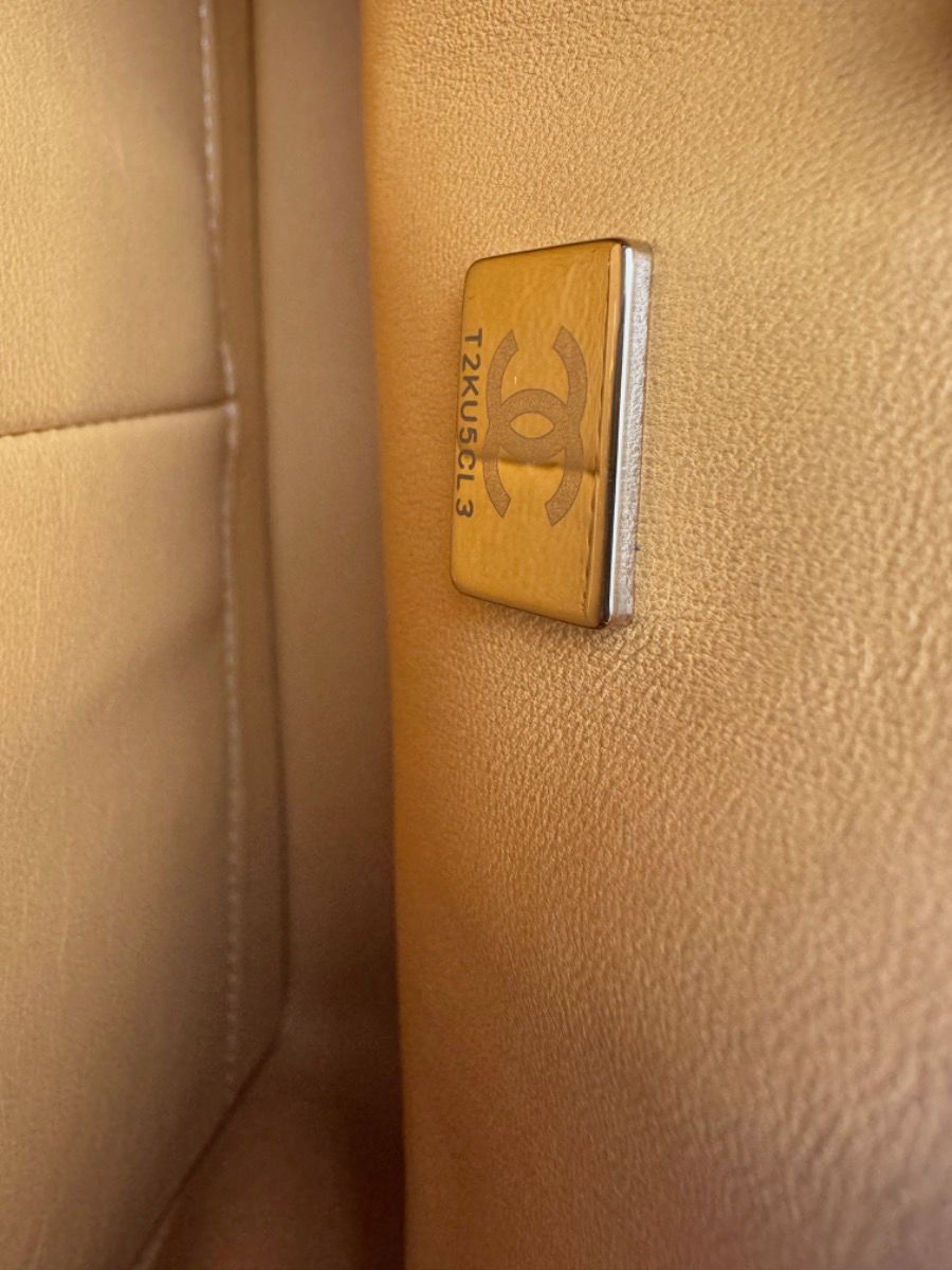 Chanel small yellow caviar 