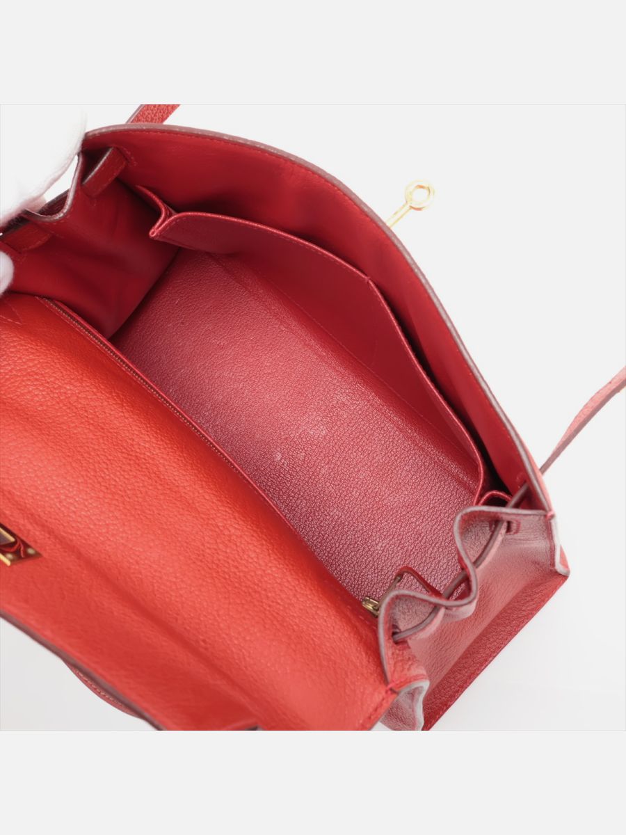 Hermes Kelly 28 red chèvre