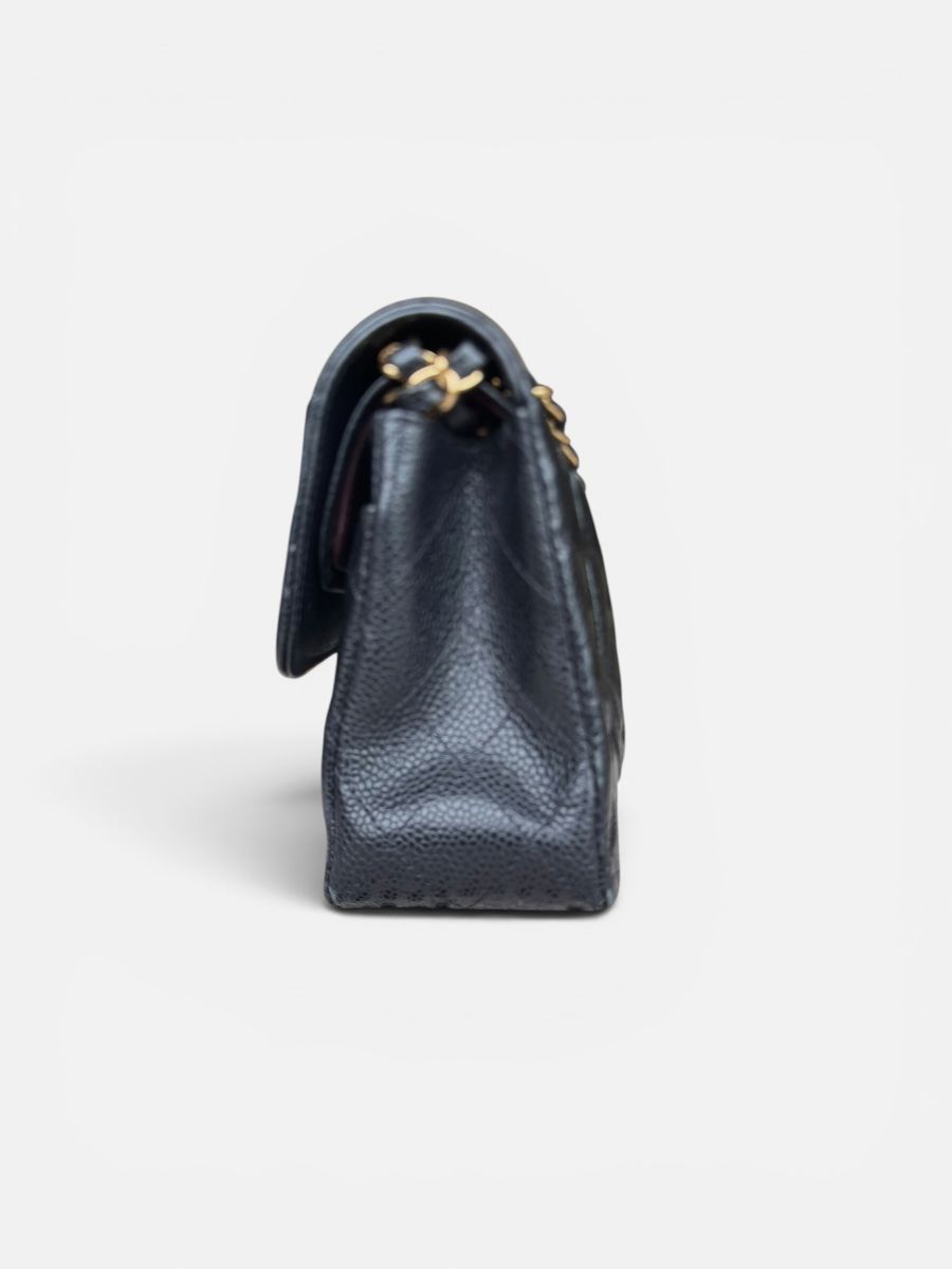 Chanel timeless small caviar black ghw 30 series