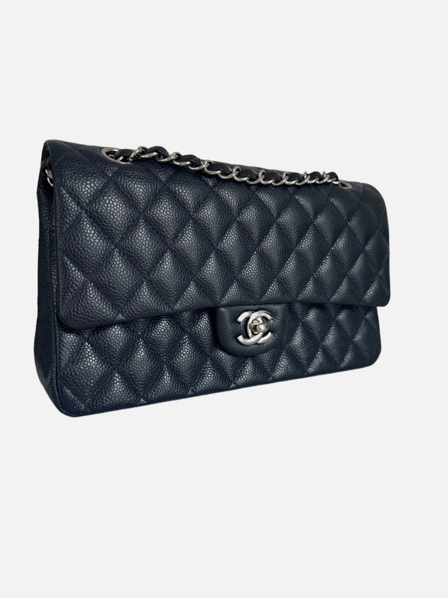 Chanel medium 25 caviar navy