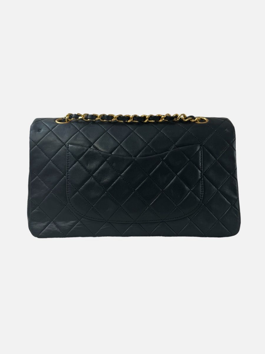 Chanel medium 25 black ghw