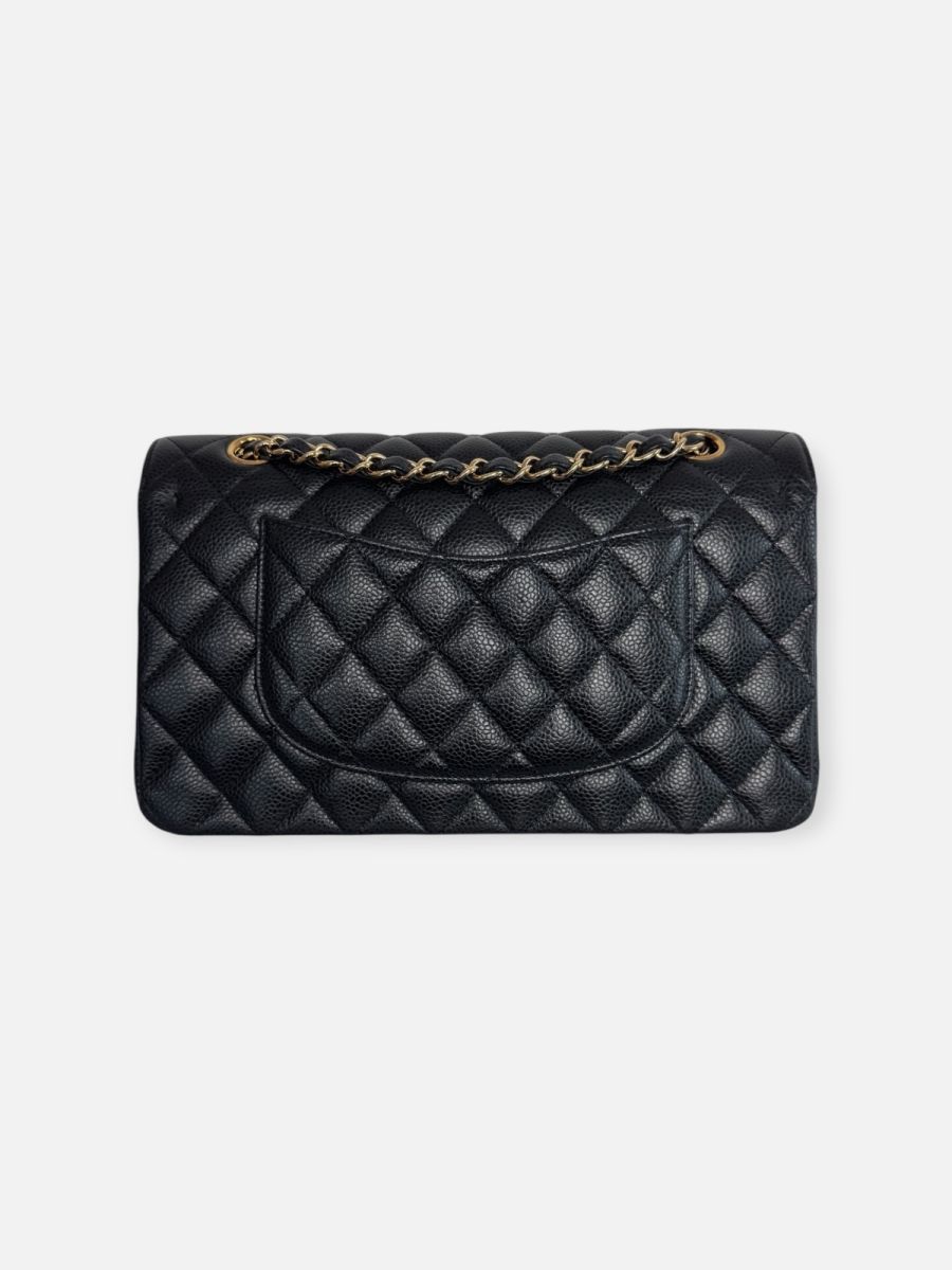Chanel medium caviar ghw 24 series