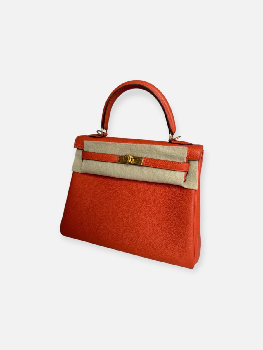 Hermès Kelly 25 orange Togo